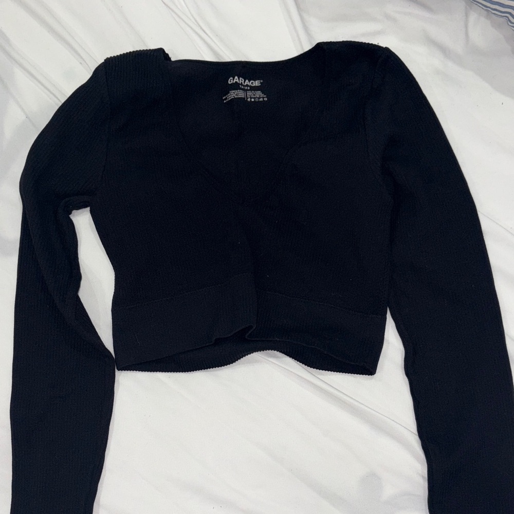Garage Black Long Sleeve Women's Top